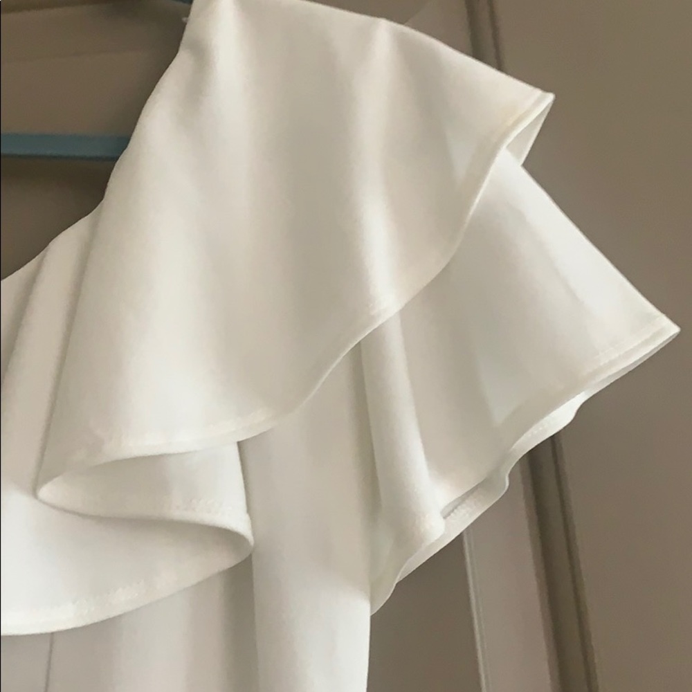 Bodycon One Shoulder Ruffle Mini Dress - Picture 5 of 5